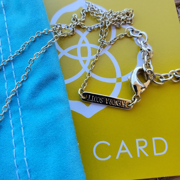 Kendra Scott Turquoise Skylie Necklace in Gold - Picture 6 of 7